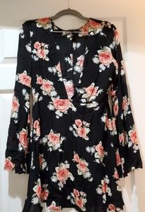 Black Floral Cocktail Dress